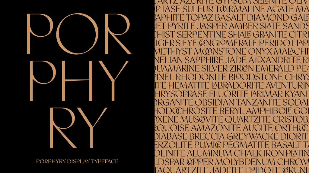 Porphyry Typeface
