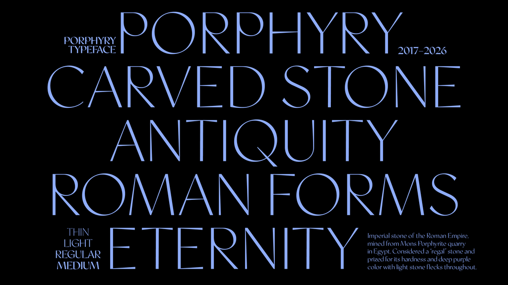 Porphyry Typeface