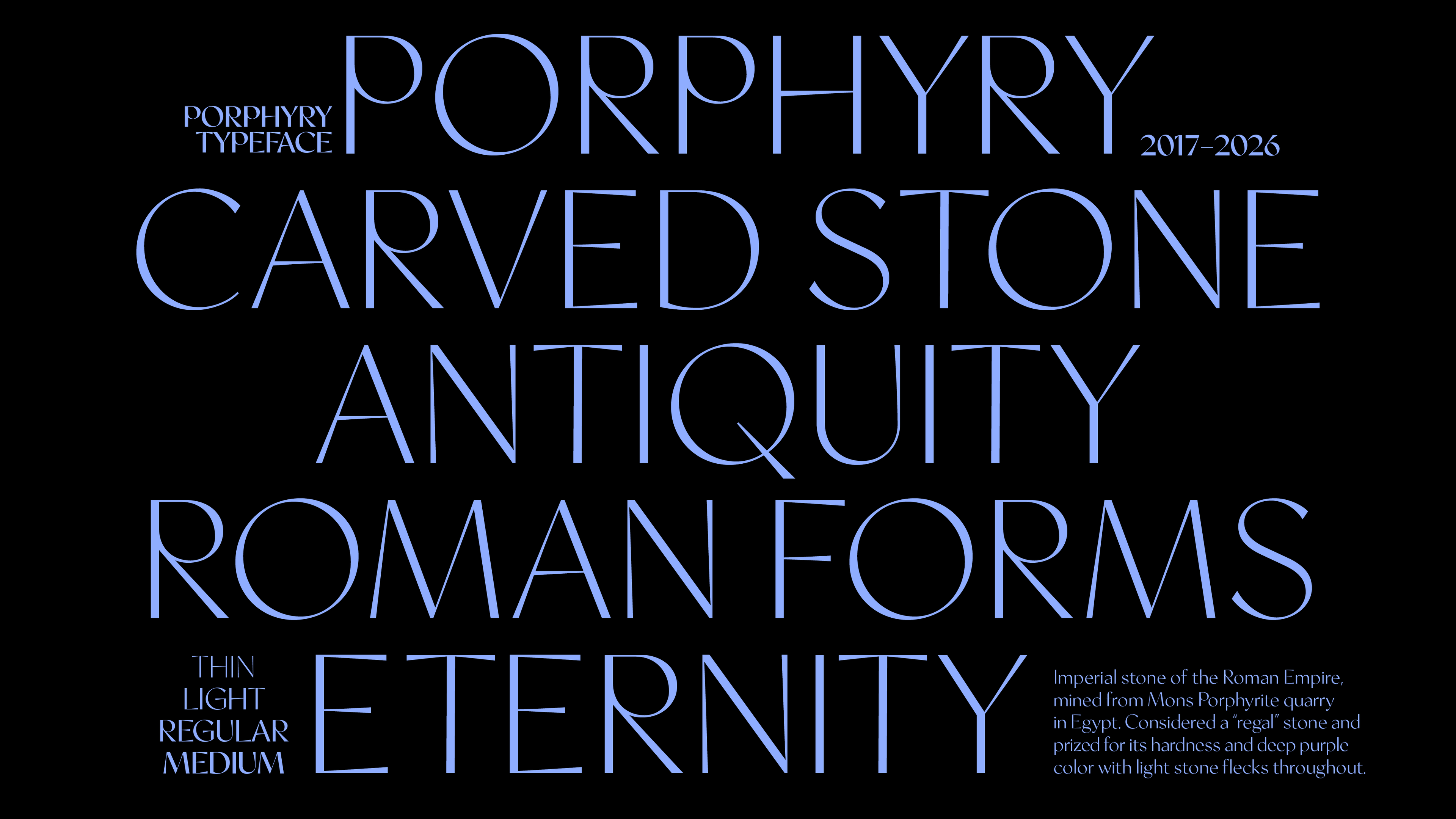 Porphyry Typeface