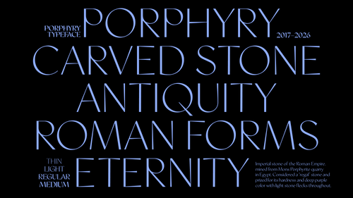 Porphyry Typeface