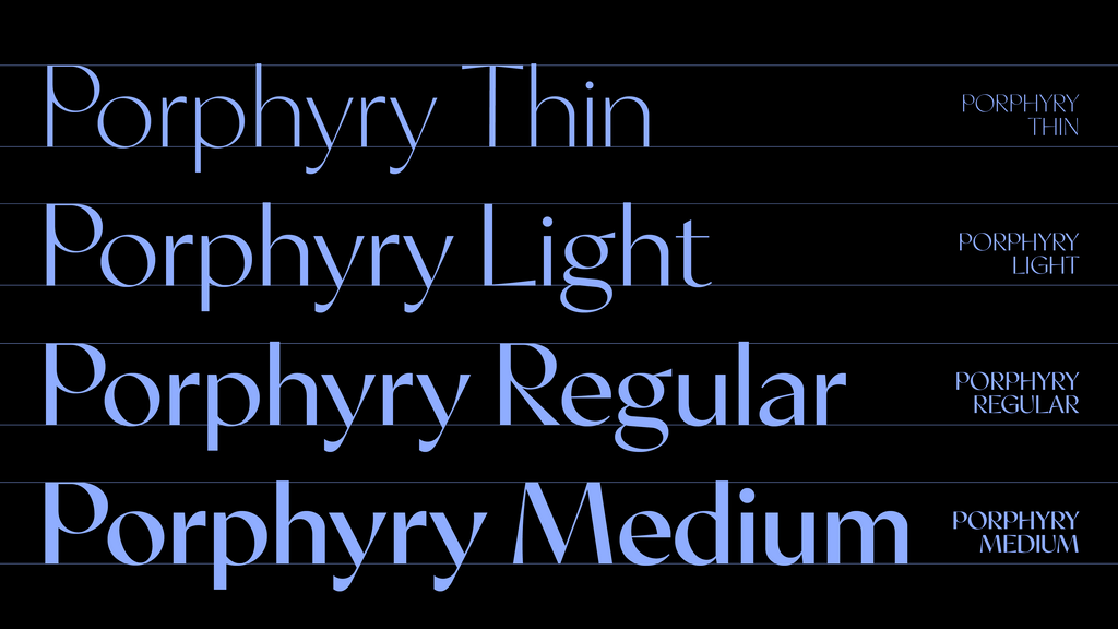 Porphyry Typeface